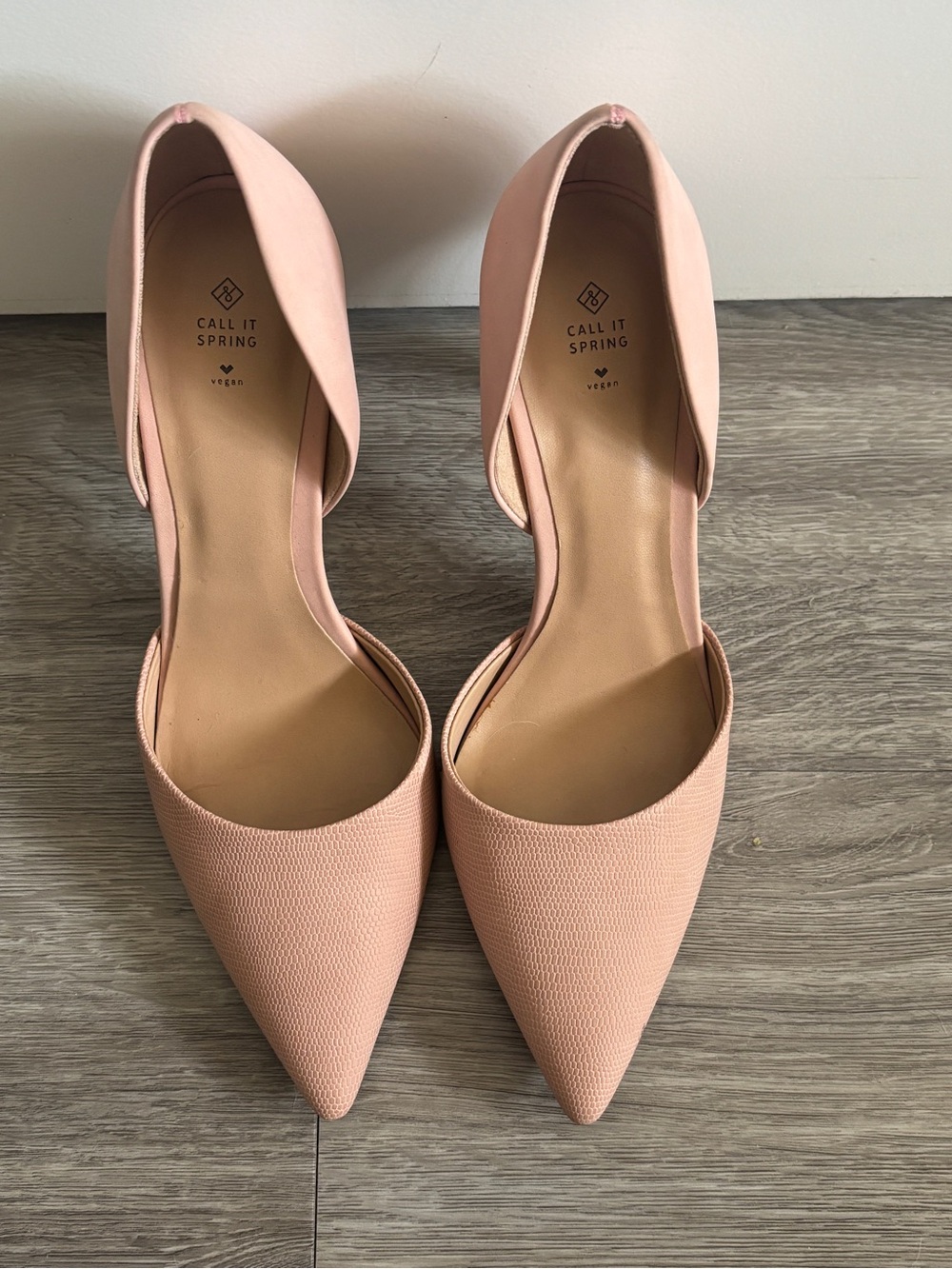 Call It Spring Blush Pink Pointed Heels